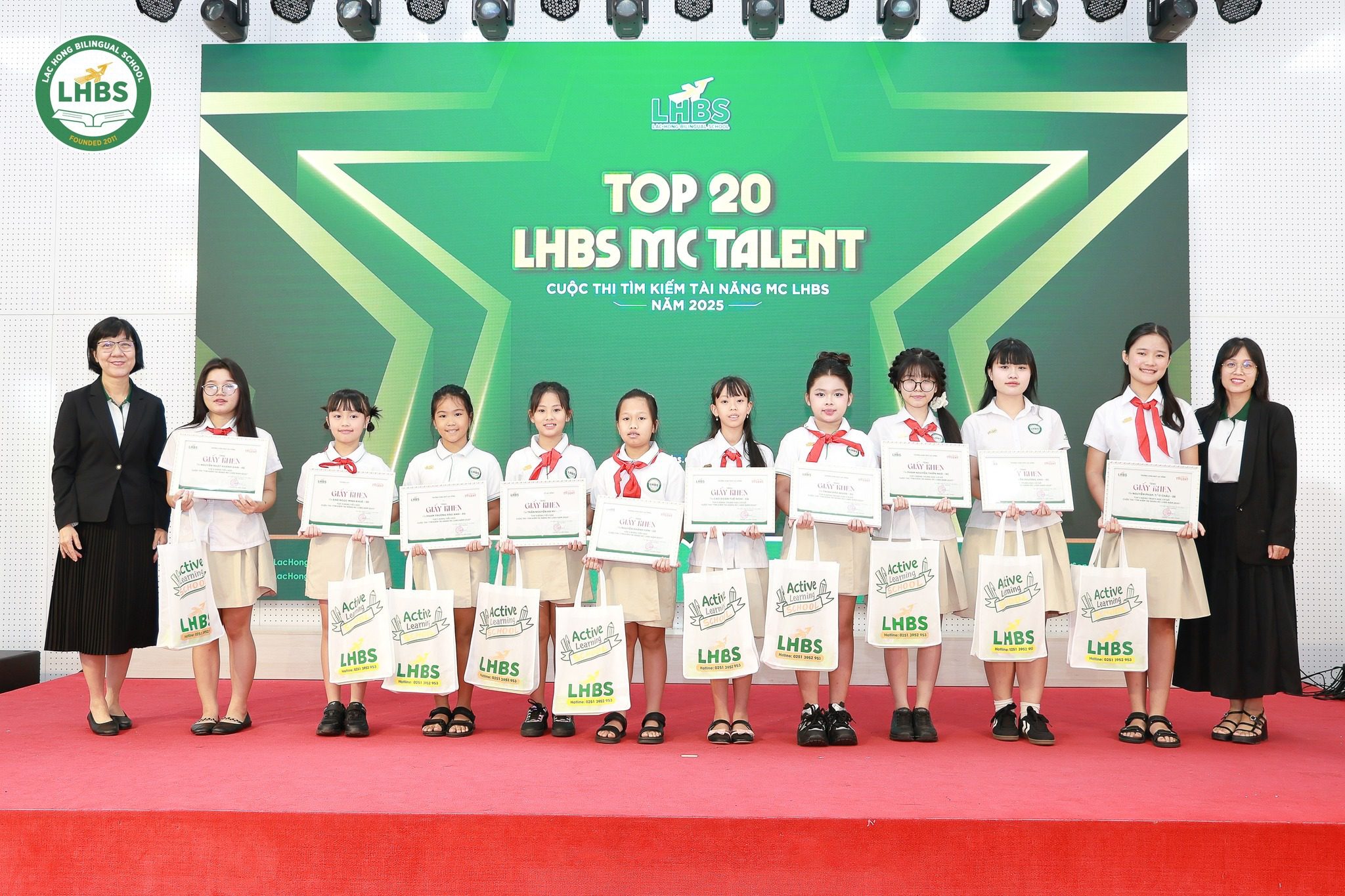 Các thí sinh xuất sắc trong cuộc thi LHBS MC TALENT 2025