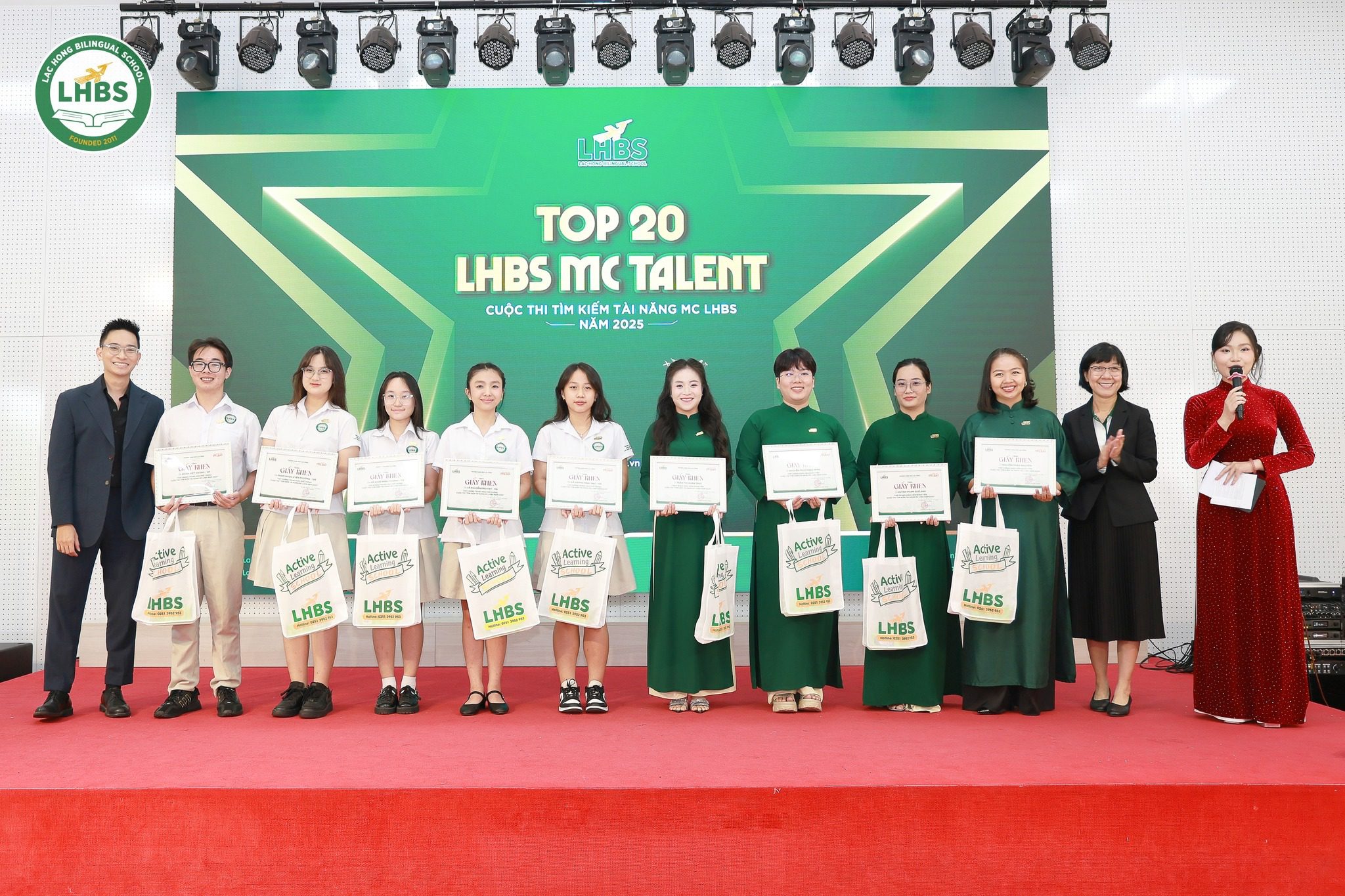 Các thí sinh xuất sắc trong cuộc thi LHBS MC TALENT 2025