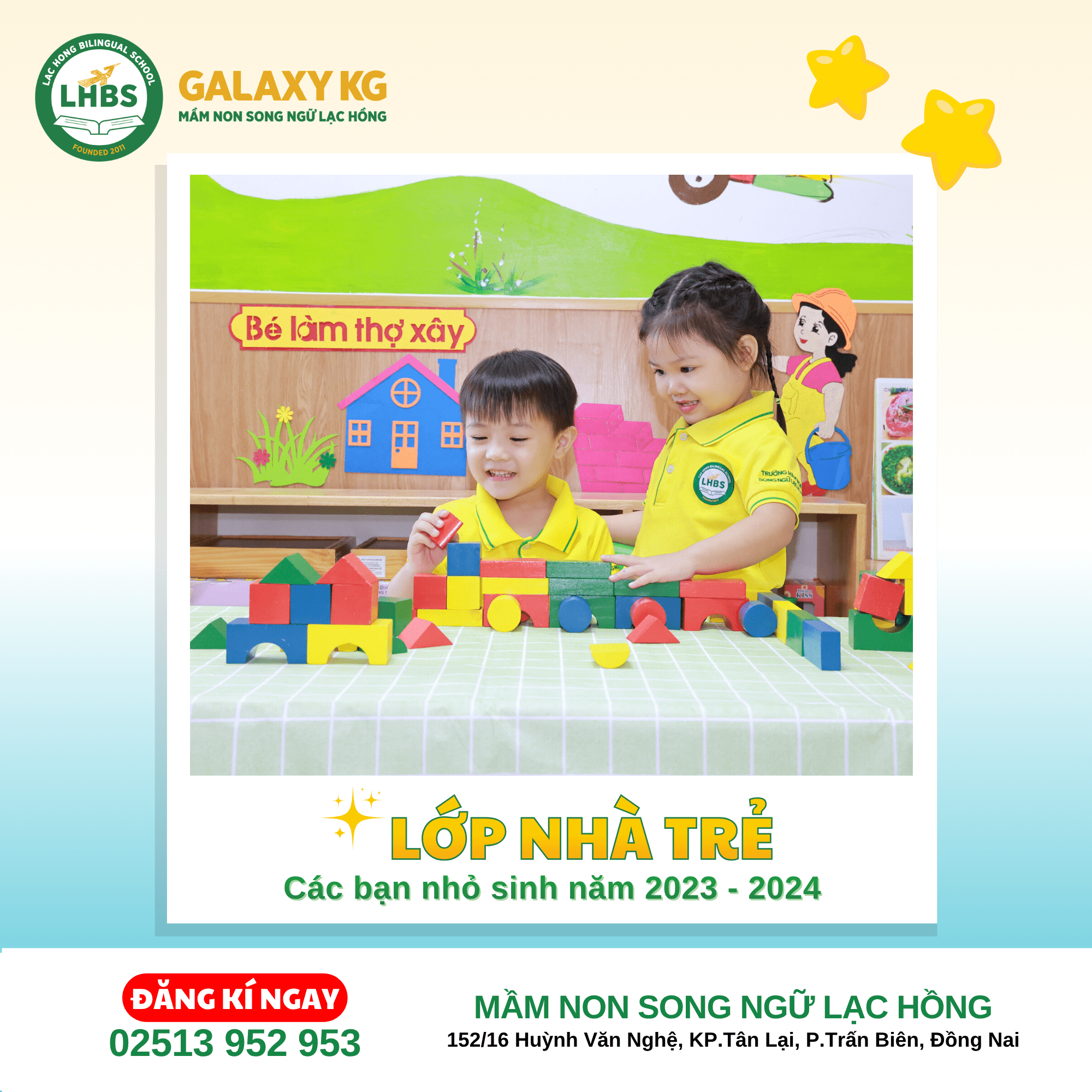 TUYỂN SINH MẦM NON SONG NGỮ LẠC HỒNG