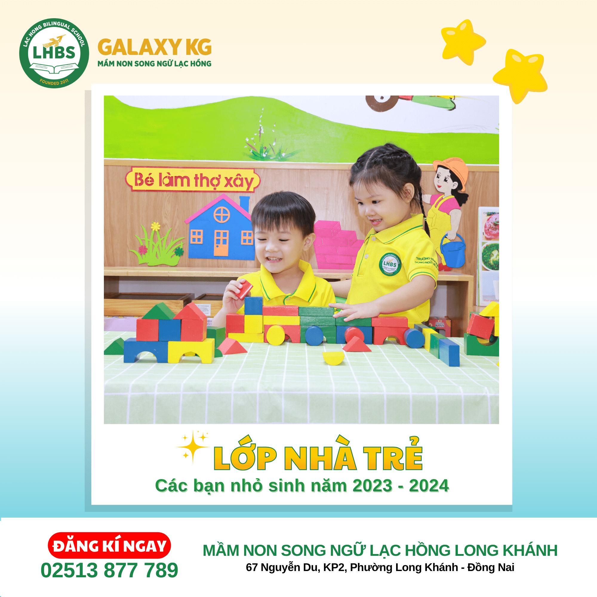 TUYỂN SINH MẦM NON SONG NGỮ LẠC HỒNG