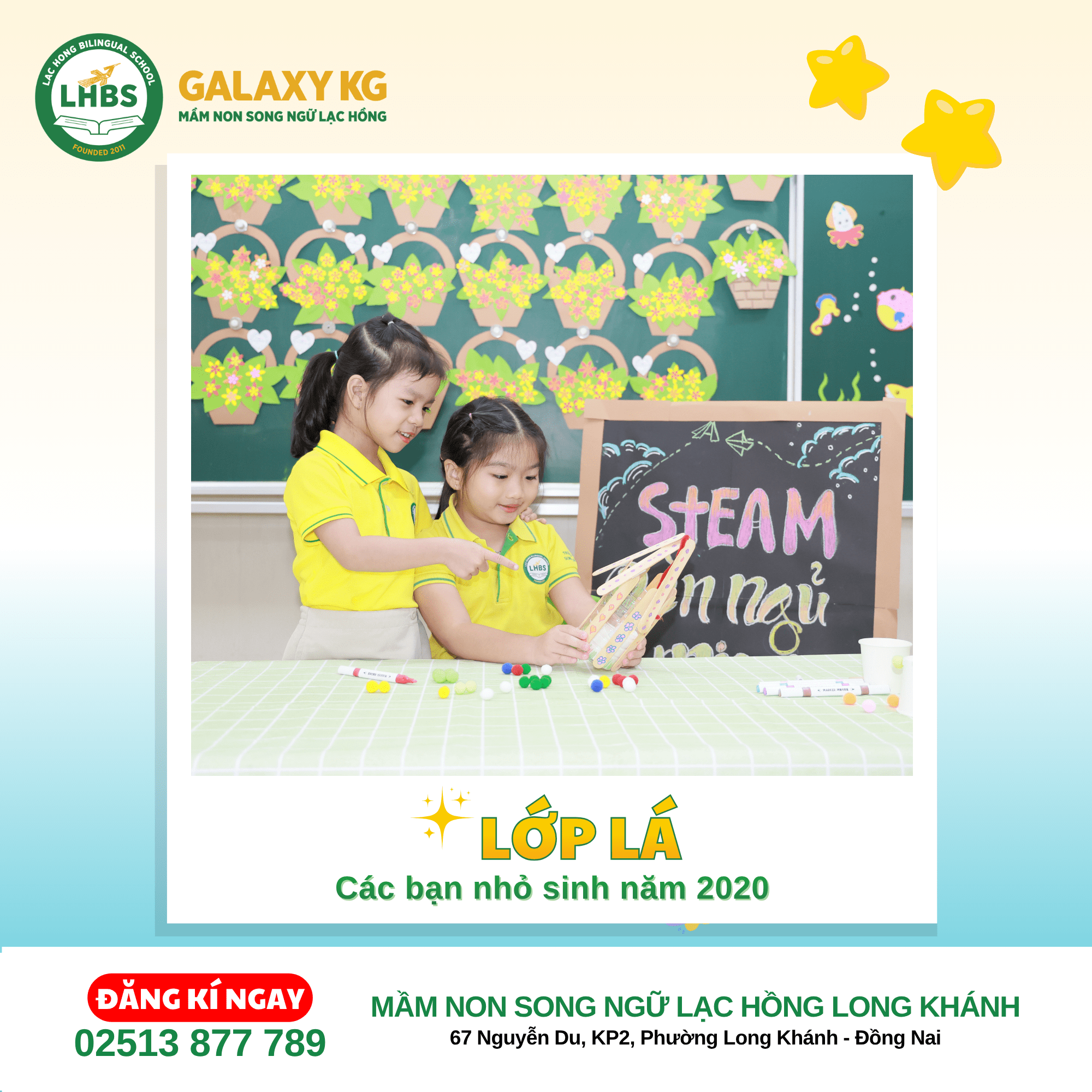 TUYỂN SINH MẦM NON SONG NGỮ LẠC HỒNG