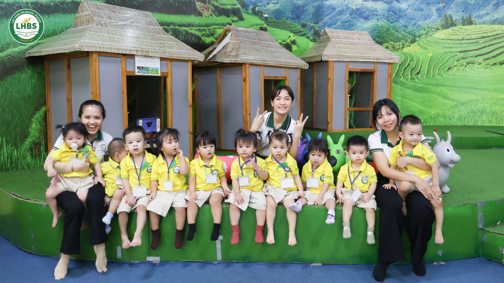 Học sinh Mầm non Song ngữ Lạc Hồng trải nghiệm Khu vui chơi Giáo trí Jolion.