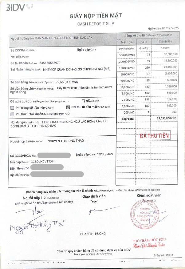 LHBS CHUNG TAY HƯỞNG ỨNG LỜI KÊU GỌI CỦA SỞ GD&ĐT ĐẮK LẮK CỨU TRỢ HỌC SINH VÙNG LŨ