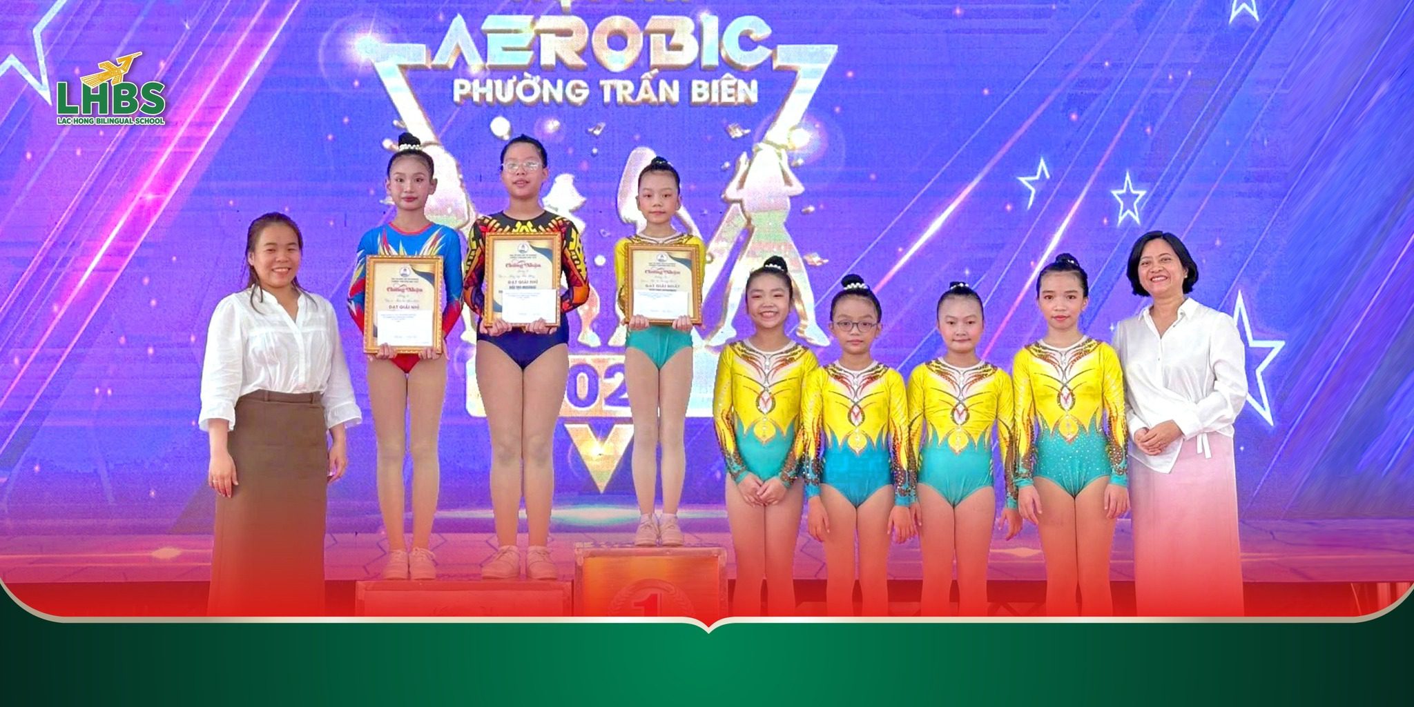 Song ngữ Lạc Hồng nhận Giải Nhì tại Hội thi Aerobic phường Trấn Biên năm 2025